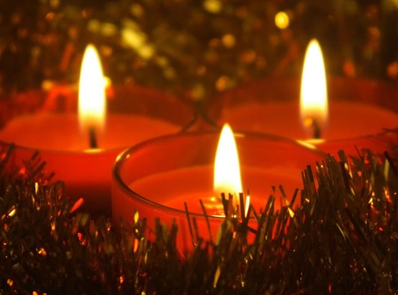 christmas-candles, joyful, winter, HD wallpaper