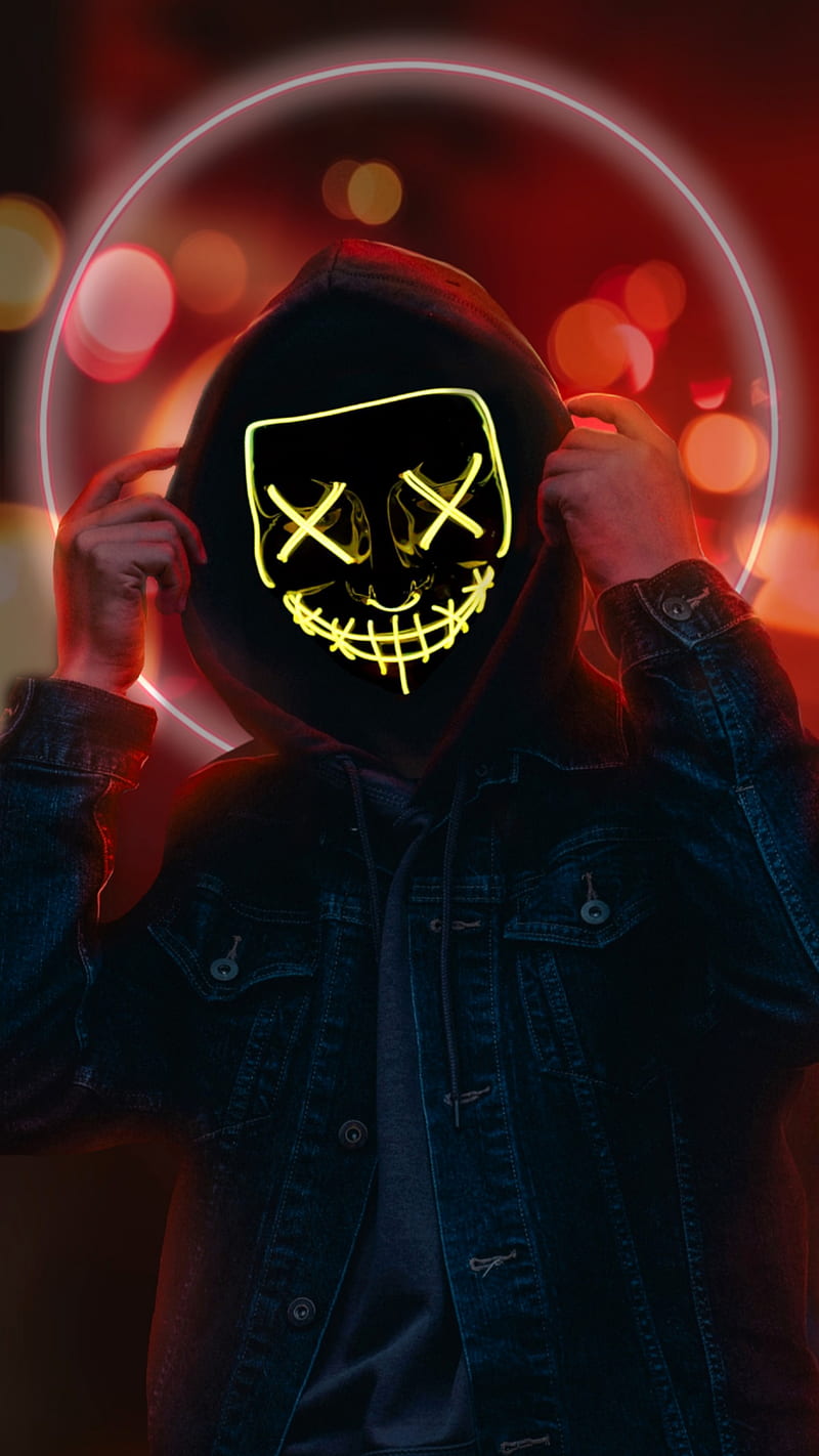 Neon mask, 
