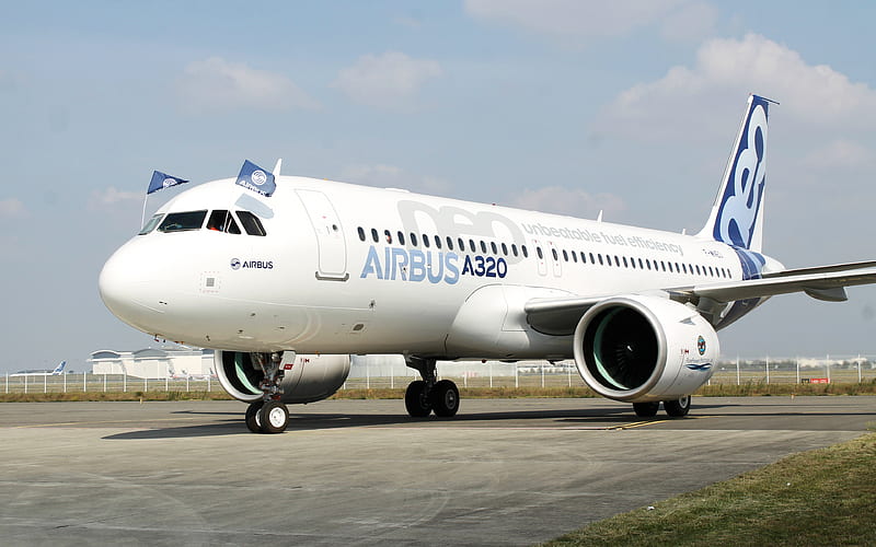 Airbus A320 new airplanes, passenger aircraft, airliner, HD wallpaper