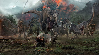 Jurassic World Fallen Kingdom Key Art, jurassic-world-fallen-kingdom, jurassic-world, 2018-movies, movies, HD wallpaper