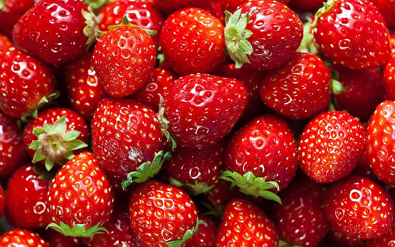ripe strawberries, berries, strawberries, red berries, strawberry background, ripe berries, HD wallpaper