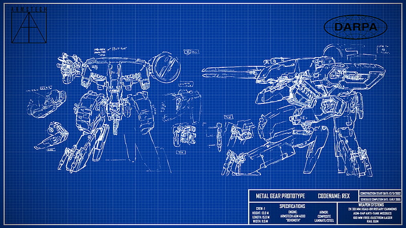 For The Metal Gear Solid Fans Here, I Made A MG REX Blueprint . Enjoy :) • R Gaming. Metal Gear Rex, Metal Gear Solid, Metal Gear, HD wallpaper