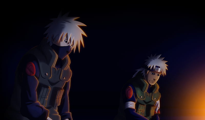 Reunion, Sakumo Hatake, Kakashi Hatake, Afterlife, Anime, Naruto, Manga, Shinobi, Konohagakure, Jonin, Dead, Pains Assault Arc, HD wallpaper