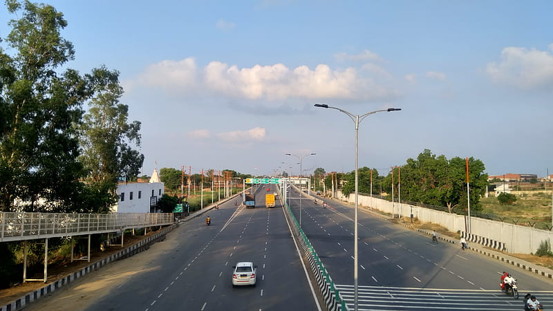 NH9, ghaziabad, india, national highways, nature, ncr, nh, road, roads, sky, toll plaza, HD wallpaper