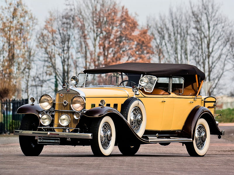 Cadillac Phaeton, cadillac, phaeton, v12, caddy, 31, weather, 1931, 370, all, antique, car, classic, fleetwood, HD wallpaper