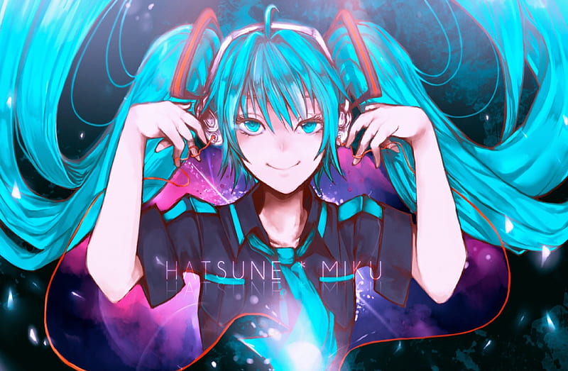 Miku With Headphones, f, h, fgn, rfd, gn, nb, g, fd, m, HD wallpaper ...