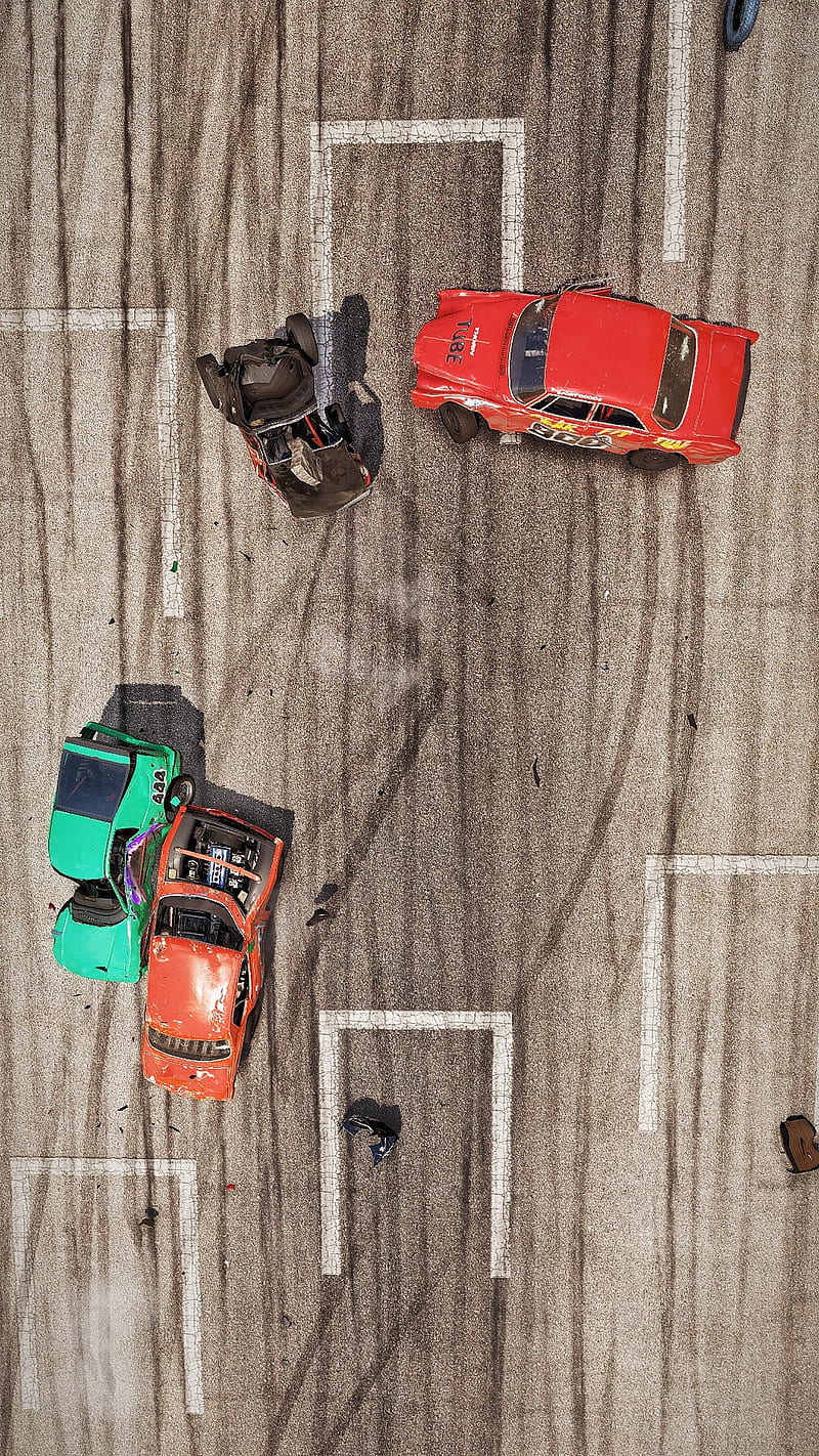 Spin out, carros, crash, playstation, ps4, racer, racing, wreckfest, HD phone wallpaper
