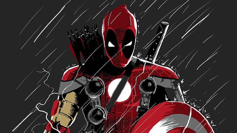 Deadpool Superhero, deadpool, superheroes, artwork, digital-art, behance, HD wallpaper