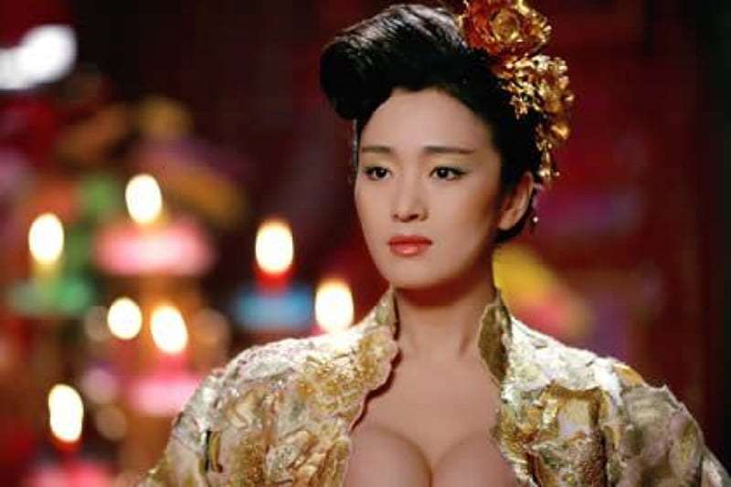 Li Gong, hot, asian, sexy, actresses, HD wallpaper