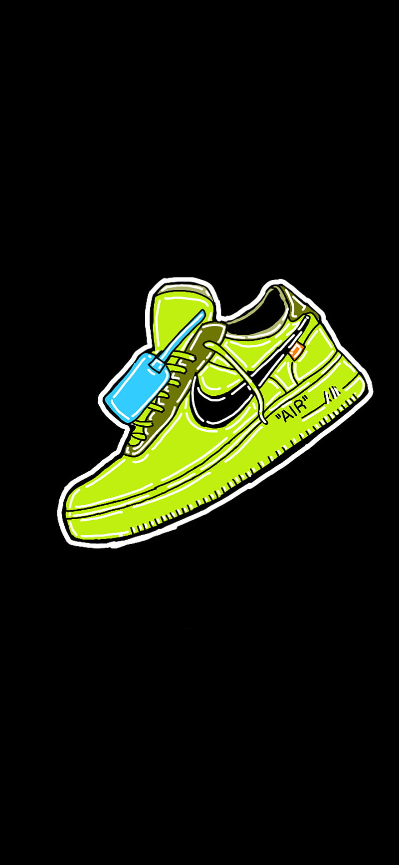 sky volt off white air force 1