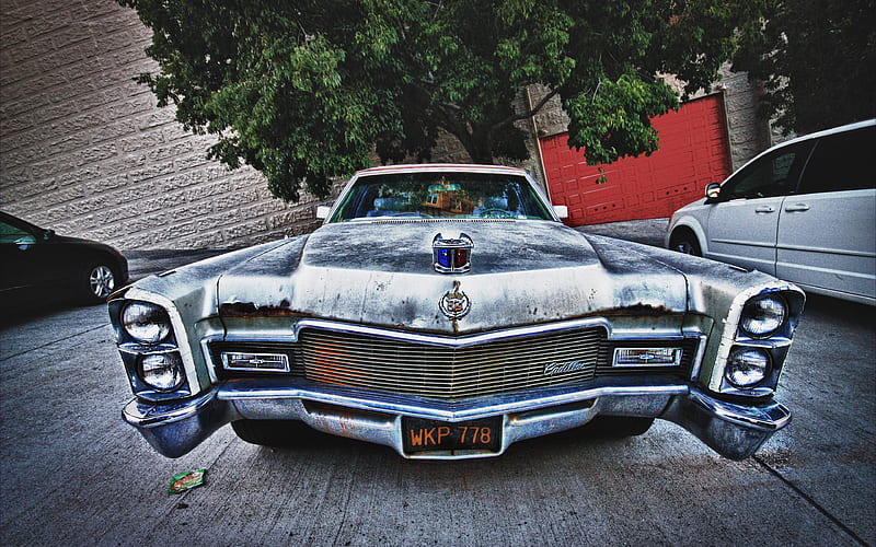 Cadillac DeVille 1967 cars, retro cars, R, San Francisco, Cadillac, HD wallpaper