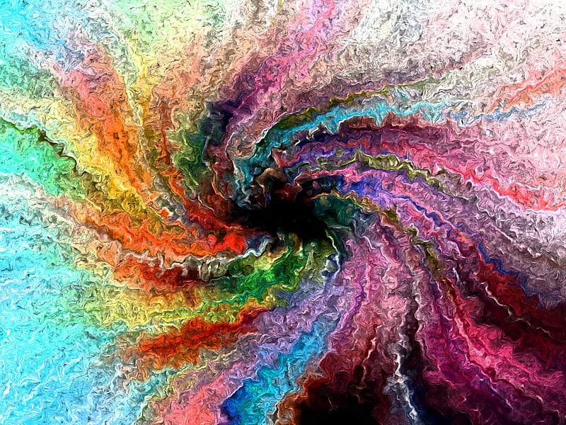the wack twister, colors, digital art, HD wallpaper