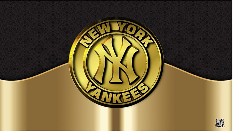 Yankees Gold and Black Logo, Major league Baseball, New York Yankees Logo, New York Yankees background, New York Yankees baseball, New York Yankees , New York Yankees, HD wallpaper