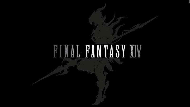 Gray Of Warrior With Black Background Final Fantasy XIV Final Fantasy XIV Games, HD wallpaper