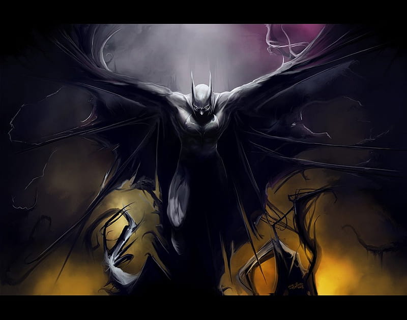 Batman Demon Form, demon, form, HD wallpaper