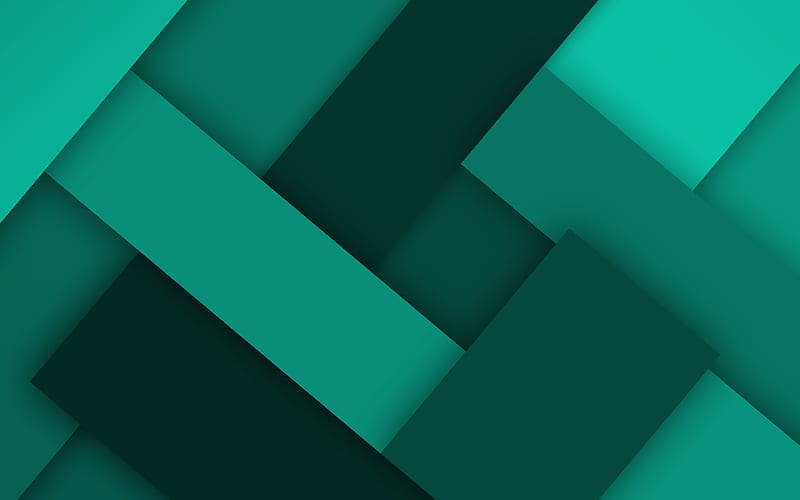 turquoise lines material design, creative, geometric shapes, lollipop, lines, turquoise material design, strips, geometry, turquoise backgrounds, HD wallpaper