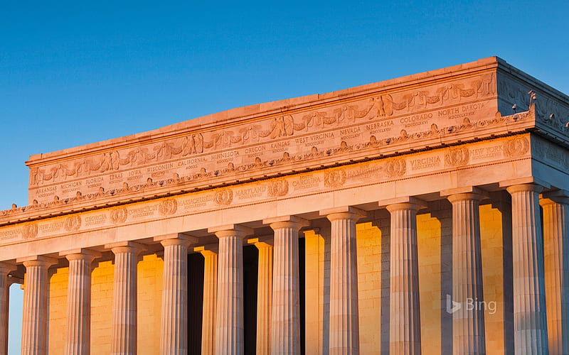 Lincoln Memorial Washington Bing 2018, HD wallpaper