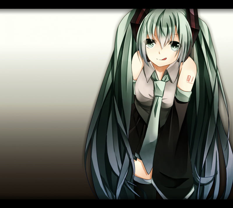 Hatsune Miku Twin Tail Anime Hot Anime Girl Vocaloids Long Hair Vocaloid Hd Wallpaper