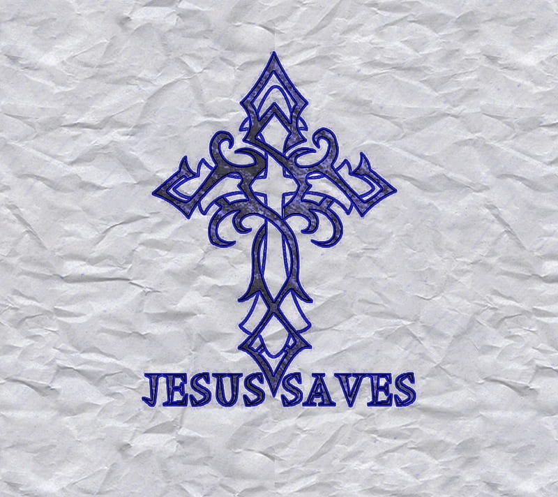 Jesus Saves Sketch, bible, christ, christian, cross, god, jesus, lord, salvation, HD wallpaper