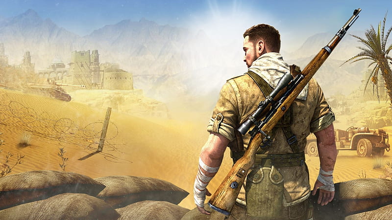 Sniper Elite 3, soldier, Sniper Elite, Sniper Elite III, shooter, video game, game, 3rd person, Rebellion Developments, 505 Games, gaming, military, sniper, tactical, stealth, HD wallpaper