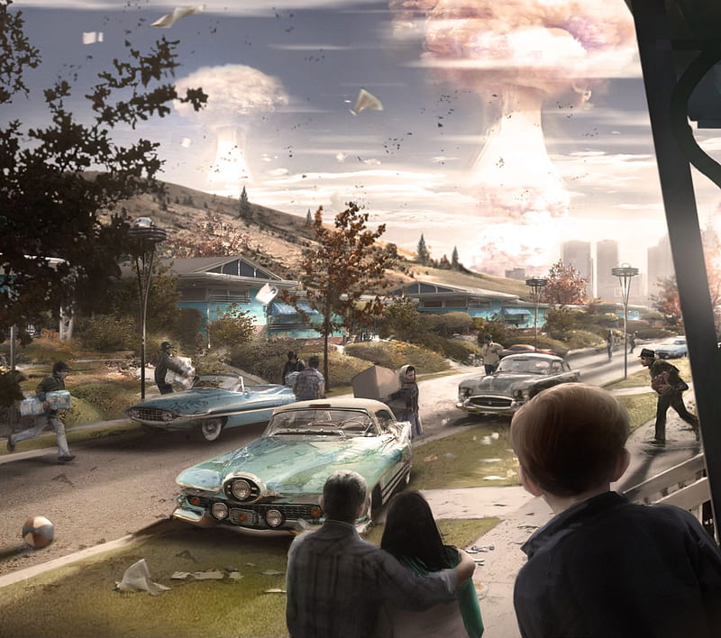 Fallout 4, nuke, pre - war, HD wallpaper