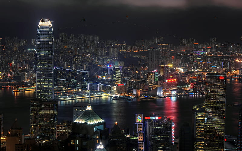 Hong Kong, views, HD wallpaper