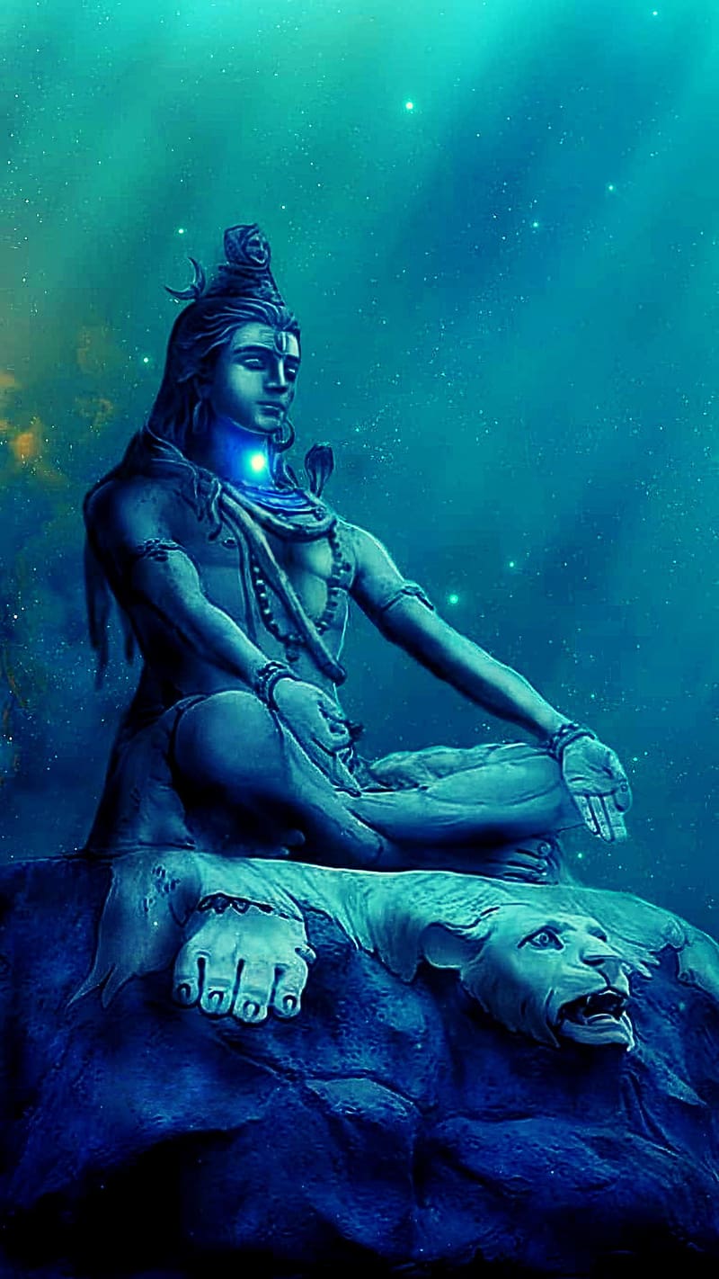 Shankar Bholenath, Lord Shiva In Meditation, meditation, mahadev, god, lord shiva, HD phone wallpaper