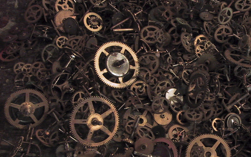 steampunk gears desktop wallpaper