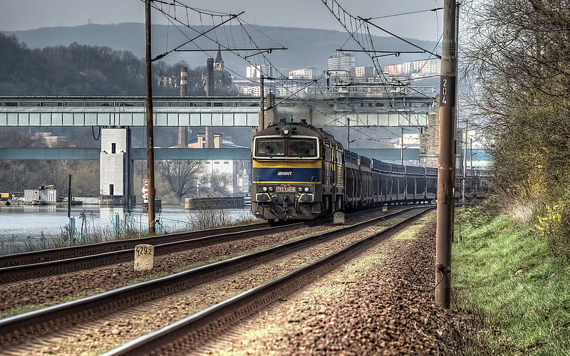railroad, locomotive, czech republic, HD wallpaper