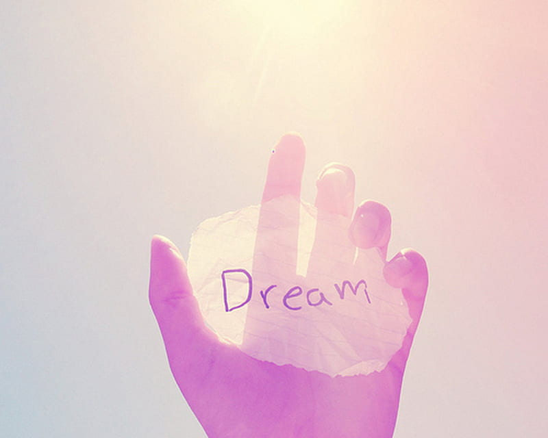 Dream, hand, hope, HD wallpaper