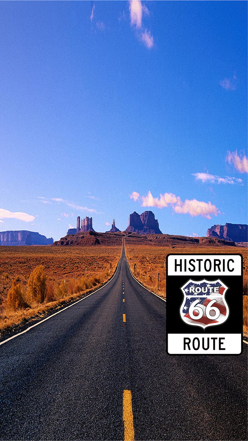 Arizona Route 66, historic route 66 arizona, road, route 66, HD phone wallpaper
