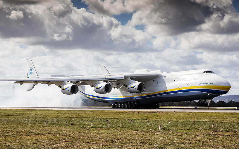 Antonov An-225 Mriya cargo plane, Ukrainian giant, Ukraine, biggest airplane, cargo transportation, An-225, Ukrainian planes, Antonov, HD wallpaper