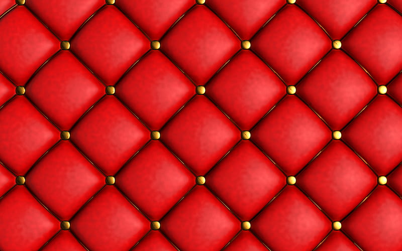 red leather textures leather with stitching, red leather background, red leather upholstery, leather backgrounds, leather textures, macro, upholstery textures, HD wallpaper