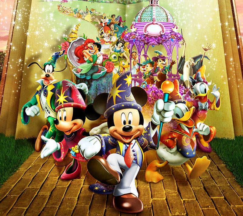 Disney Parade, cartoons, HD wallpaper