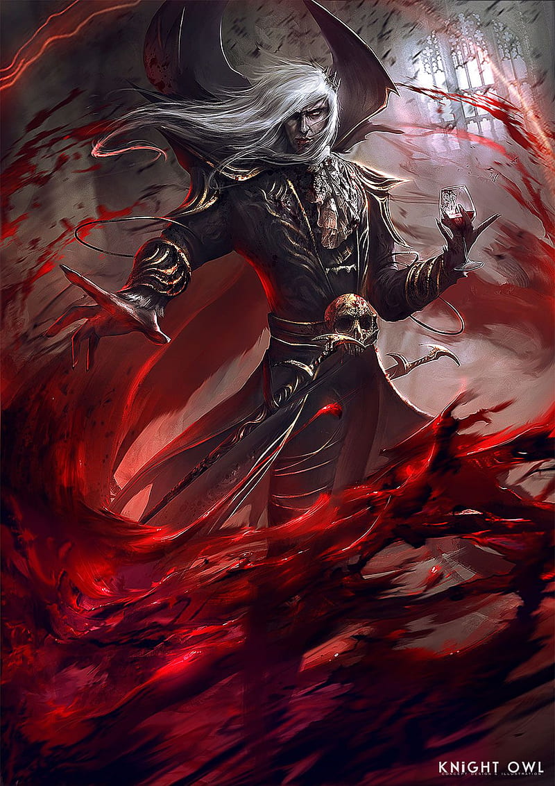 Vampire, dark, dracula, vampire king, HD phone wallpaper