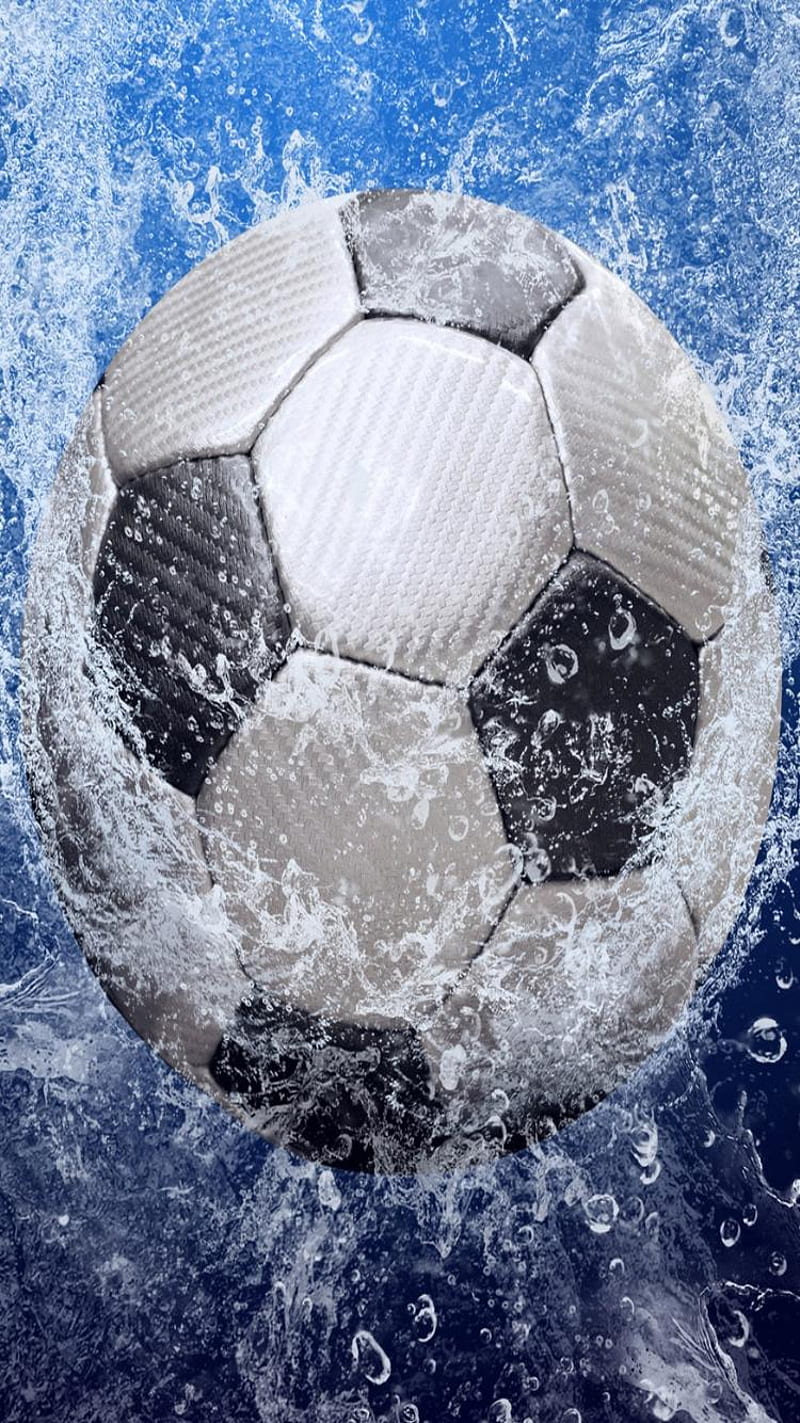 football, abstract, soccer, sport, water, HD phone wallpaper