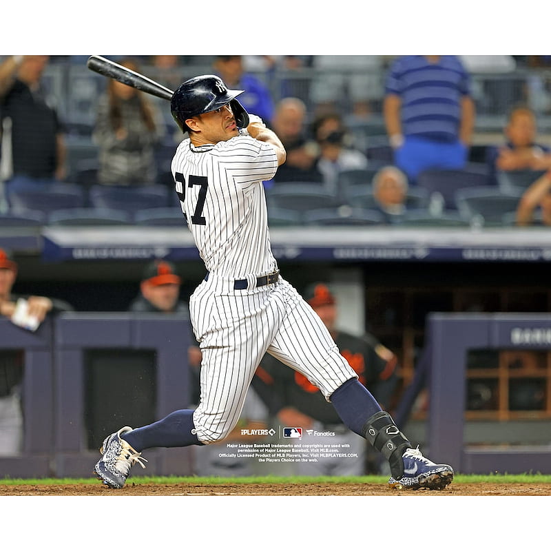 Unsigned New York Yankees Giancarlo Stanton Fanatics Authentic Hitting at Yankee Stadium graph, HD phone wallpaper