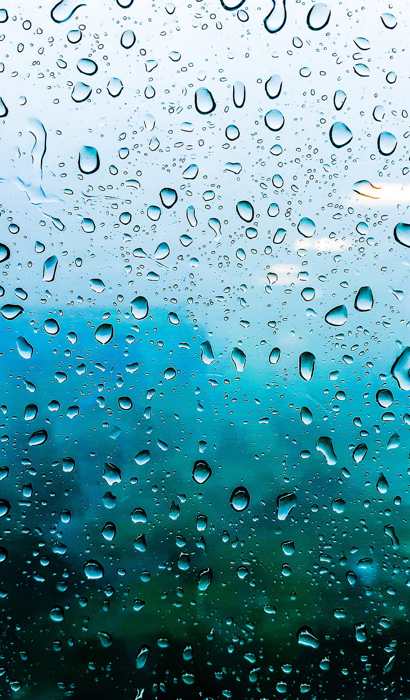 Rain Drops, edge, glass, live, raindrops, screen, silhouette, water, HD