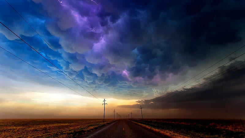 Incoming Storm Clouds, Incoming, Clouds, Nature, Storm, Sky, HD wallpaper