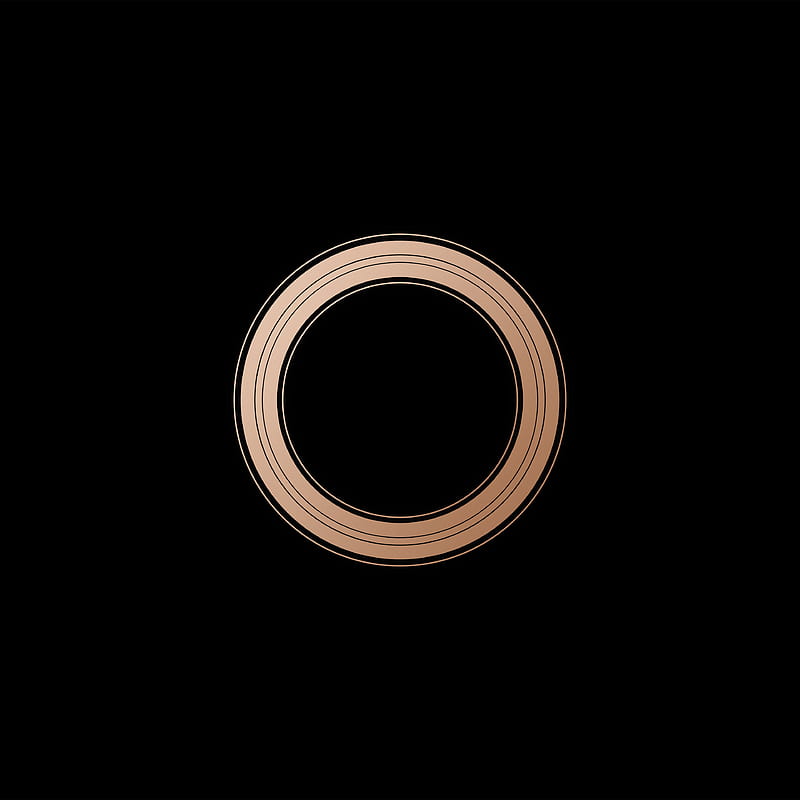 Gather Round Apple Event, Gold Circle, HD phone wallpaper