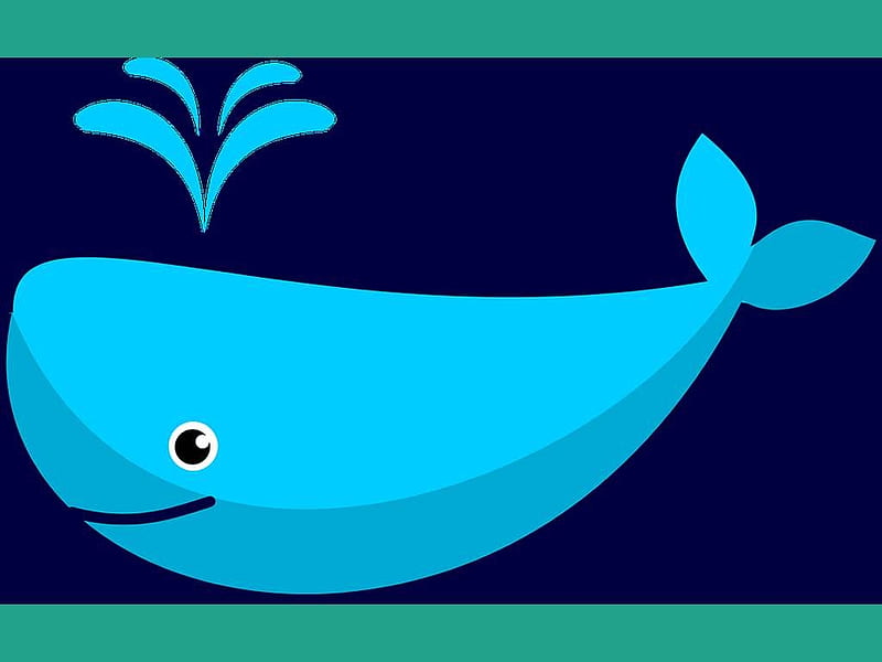 Cute Whale 2, Cute, Fish, Whale, Water Spout, Funny, Blue, Underwater, HD wallpaper