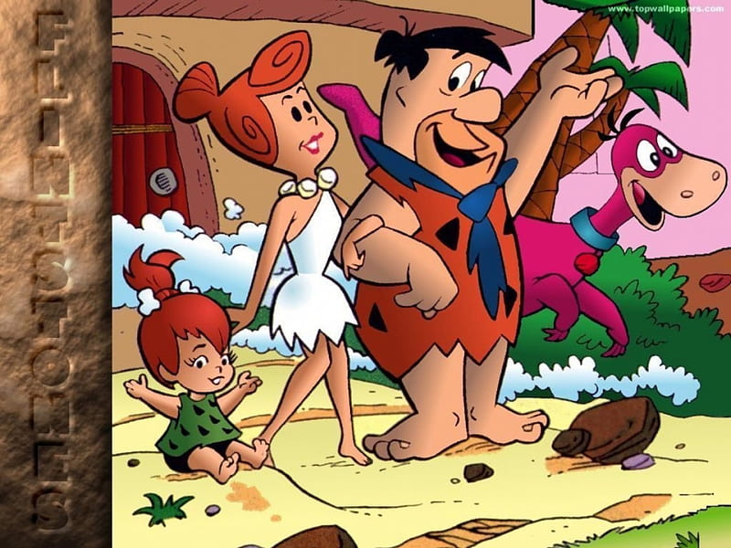 The-Flintstones, series, The, TV, Flintstones, cartoon, HD wallpaper