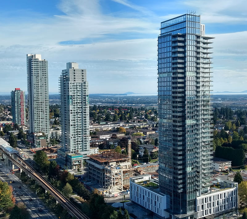 Vancouver Skyline, urban, HD wallpaper