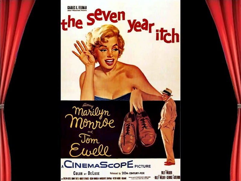the seven year itch02, posters, comedy, classic movies, the seven year itch, HD wallpaper