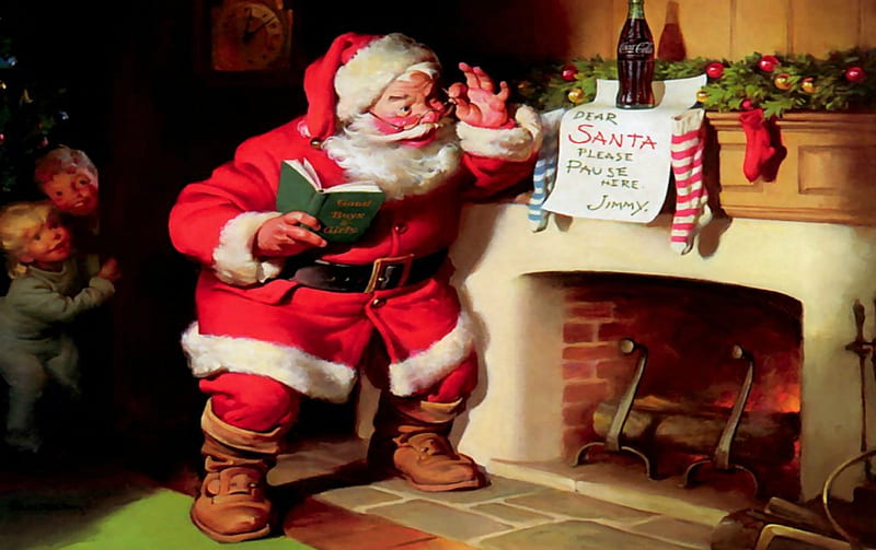 *** Dear Santa...Please pause here...***, holidays, christmas, year, happy, hope, happines, merry, new, wishes, HD wallpaper