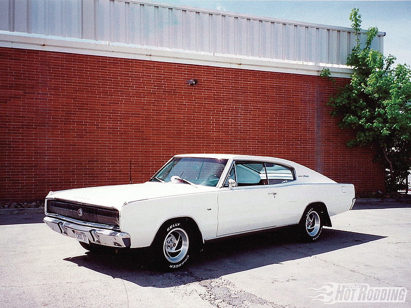1967 Dodge Charger, mopar, 67, mag wheels, white, HD wallpaper | Peakpx
