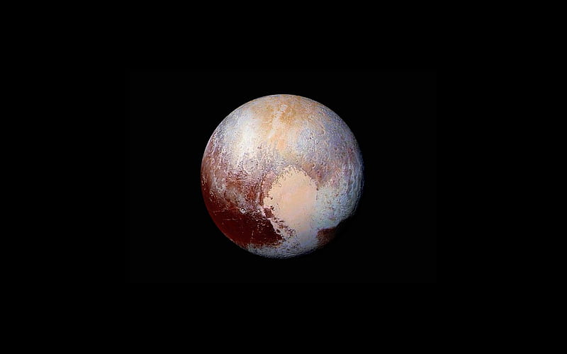 Pluto new horizons false color-Universe Space, HD wallpaper