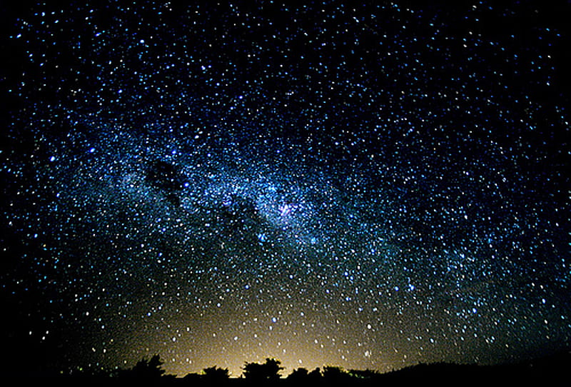 Starry Night, stars, sky, night, dark, HD wallpaper