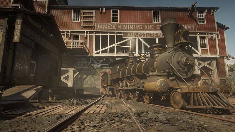 Train, Video Game, Red Dead Redemption 2, Red Dead, HD wallpaper