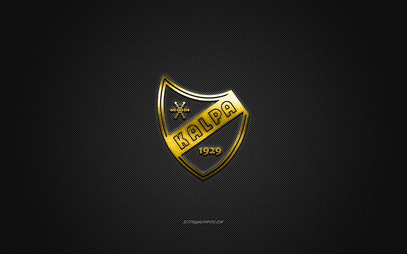 Oulun Karpat, Finnish hockey club, Liiga, yellow logo, black carbon fiber background, ice hockey, Oulu, Finland, Oulun Karpat logo, HD wallpaper